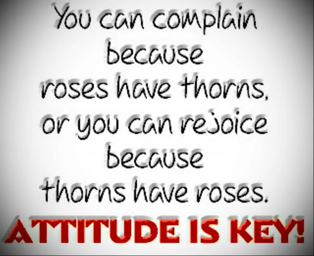attitude is key