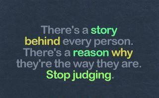 stop judging